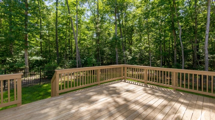Wood deck